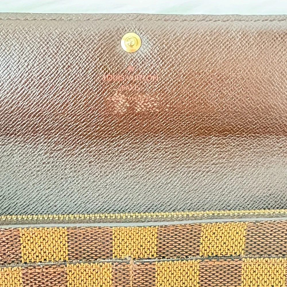 Louis‎ Vuitton Damier Ebene Sarah Wallet
